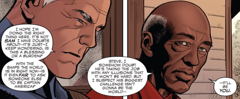 Illustration for article titled My Captain America Was Black and He Deserved a Better Send-Off Than Marvel's Legacy